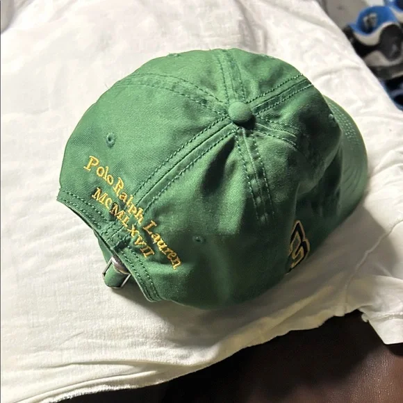 Polo by Ralph Lauren Green Cap with Yellow Logo - Picture 2 of 6
